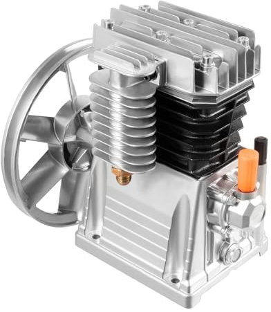 3HP - Compresor de aire, cabezal de bomba de pistón, cilindro y compresor de aire, bomba de motor con silenciador, 2,2 kW, 250 l/min