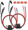 GUNGY SAE Anschluss Kabel 60cm 16AWG SAE-Verlängerungskabel Batterieladekabel SAE Stecker auf Ringklemme mit 10A Sicherung für Auto Motorrad Batterieladung