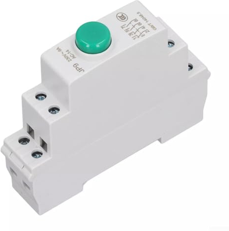Feegow Drahtsteuerungstastenschalter – DIN-Schienen-Zeitschaltuhr, 24 V AC/DC, rot/grün, magnetische Starter (grün)