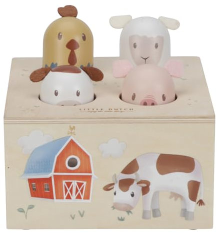Little Dutch 7156 FSC Holz Pop-up Spiel Tiere - Little Farm
