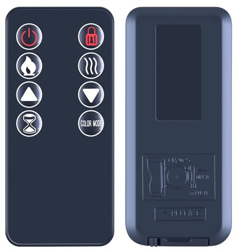 TCNOUMT Telecomando di ricambio per varie marche di stufe elettriche da incasso a parete, compatibile con varie homedex vebreda U-MAX alpaca dimplex glitzhome DanreLaX zokson Jinlly