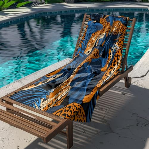Strandtuch 210x230cm Leopard Mikrofaser Handtuch Beach Towel,Strandlaken,Strandtücher,Picknickdecke wasserdichte Stranddecke, Stranddecke Sandfrei für Strand, Park, Camping, Wandern