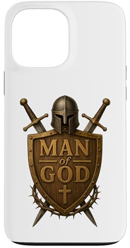 Faithful Warrior Man of God Christian Men Knight Armor Dad Hülle für iPhone 13 Pro Max