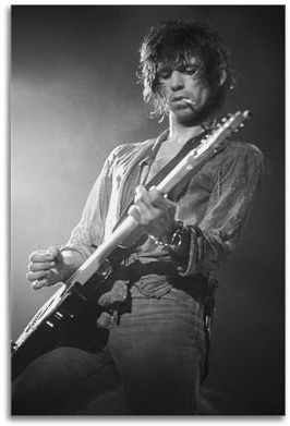 CHxdxge Keith Richards Singer Art Poster Leinwanddrucke, Wandkunst Fürs Wohnzimmer, Drucke, Moderne Wohndekoration20x30inch(50x75cm)