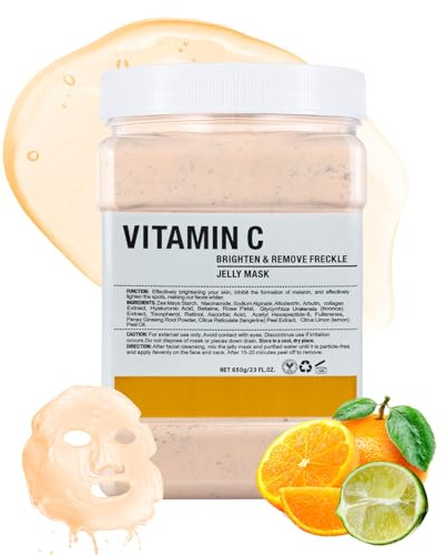 Masque en Poudre pour Soins du Visage, Hidratante y Nutritivo Masque en Gelée Peel-Off, Professionnelle Uso en Spa Jelly Face Mask Powder, Hidratación Profunda 23 Fl Oz (VC)