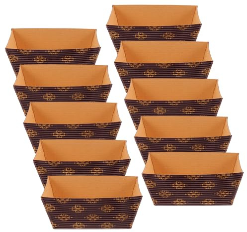 EXAOMBLE 25 pezzi Stampi Rettangolari in Carta per Plumcake Usa e Getta Teglie da Forno Resistenti al Calore per Feste Buffet e Catering