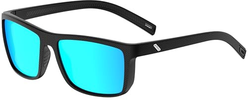ATTCL Sonnenbrille Herren Polarisiert UV400 Leicht TR90 Autofahren Reise | HD TAC Linse, Blendschutz, Rutschfest,Verspiegelte Scheibe, Rechteckig Rahmen, Modern, Wanderung, Cat 3