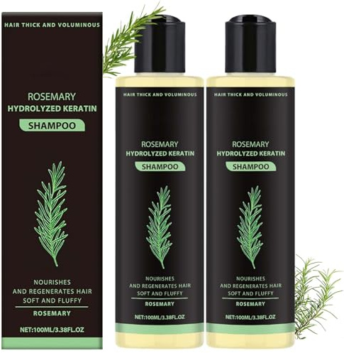 Rosmarin Shampoo Gegen Haarausfall - Rosmarin Shampoo - 2PCS Rosemary - Tiefenreinigungsshampoo, Verdickendes Shampoo für Feines Haar,Sanfte Pflege für Dünnes Haar & Kopfhaut,Frauen&Männer