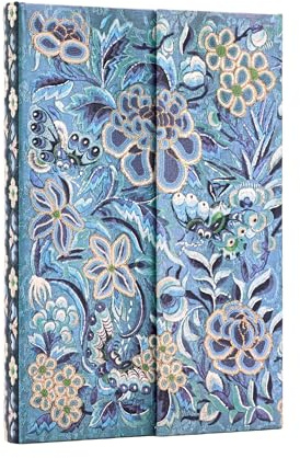 Blue Willow (Celebrate Hanfu) Mini Lined Hardcover Journal (Wrap Closure)