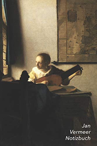 Jan Vermeer Notizbuch: Lautenspielerin am Fenster | Perfekt für Notizen | Modisches Tagebuch | Ideal für die Schule, Studium, Rezepte oder Passwörtern zu schreiben