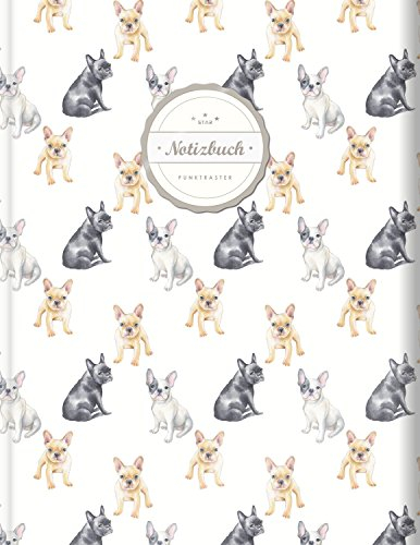 Punktraster Notizbuch (©Star, A4, 156 Seiten, Softcover) || Dickes Notizbuch mit Register + Robuster Einband || Bullet Journal, Handlettering, Skizzenbuch, Zeichenbuch, Tagebuch, Hundebild