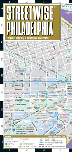 Streetwise Philadelphia Map - Laminated City Center Street Map of Philadelphia, Pennsylvania (Michelin Streetwise Maps)