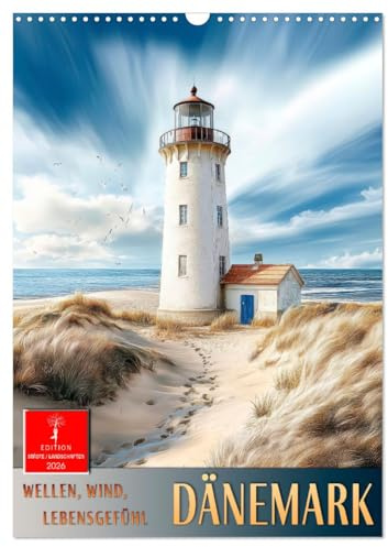 Dänemark - Wellen, Wind, Lebensgefühl (Wandkalender 2026 DIN A3 hoch), CALVENDO Monatskalender