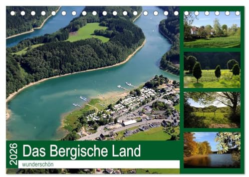 Das Bergische Land - wunderschön (Tischkalender 2026 DIN A5 quer), CALVENDO Monatskalender: Die traumhafte Landschaft des Bergischen Landes (CALVENDO Orte)