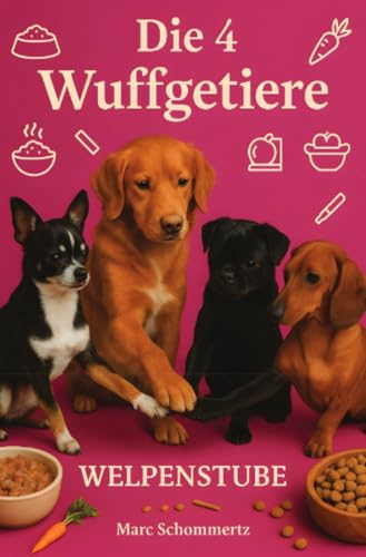 Die 4 Wuffgetiere - Welpenstube: 30 sanfte Rezepte für Hundewelpen
