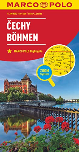 MARCO POLO Regionalkarte Westböhmen, Mittelböhmen 1:200.000: MARCO POLO Highlights, City Maps. ZOOM System