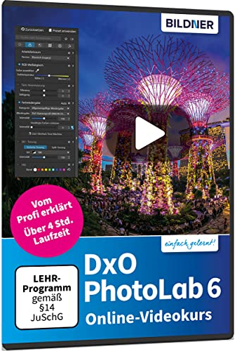 DxO PhotoLab 6 - Online-Videokurs, m. 1 Online-Zugang: Die Bildbearbeitungs-Software leicht nachvollziehbar vom Profi erklärt - Gutschein-Code für den Kurs als Stream