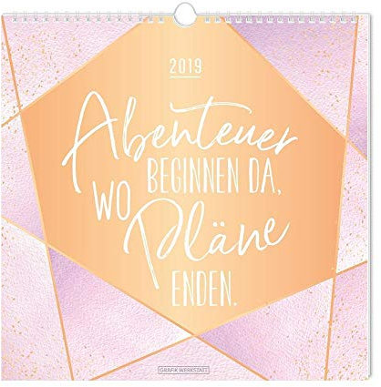 Wandkalender 2019 Abenteuer: Wandkalender