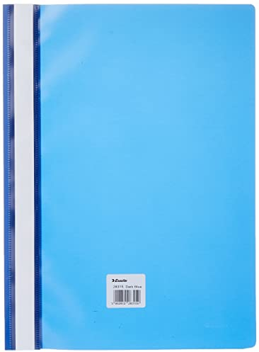 ESSELTE VIVIDA Report File, Cartellina in PPL ad Aghi, f.to A4, Capacità fino a 160 Fogli (80 gr/mq), Polipropilene, Blu, Confezione da 25 Pezzi, 28315