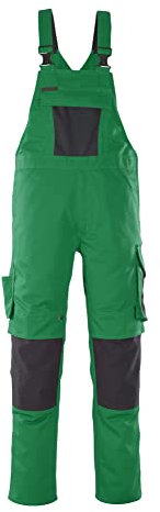 Mascot Latzhose Leipzig Größe L82cm/C50, 1 Stück, grün/schwarz, 12069-203-0309-82C50