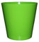 Home Garden Ornaments Plant Pots Indoor Durable Indoor Plant Pot - Aga Plastic Cache Pot Vibrant Colours Flower Pots (Diameter: 17cm, Colour: Green)