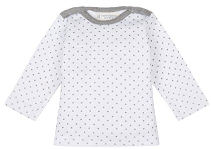 Sense Organics Unisex Baby Luna Crew Langarmshirt 2 Varianten Top, Weiß (AOP Little Stars 189001), 80 (Herstellergröße: 9M)
