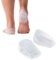 Tuli's Heavy Duty Gel Heel Cups, Cushion Insert for Plantar Fasciitis, Sever’s Disease, and Heel Pain Relief, 2 Pairs, Small