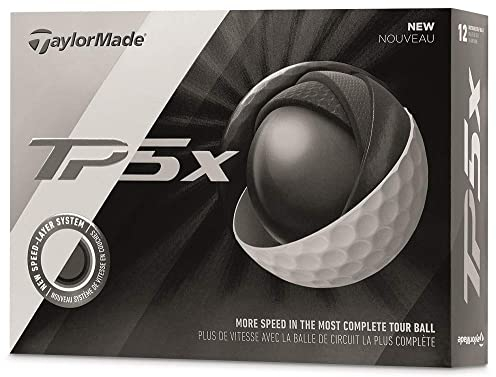 TaylorMade TP5x Golfbälle (EIN Dutzend), Weiß