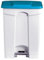 L2G - Poubelle Plastique 90 Litres - En Polypropylène - Conception aux Normes HACCP - Commande par Pédale - Deux Roulettes Arrière - Bleu