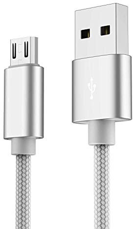 NWNK13 Câble Micro USB pour Huawei P Smart 2019 3.0A Nylon Tressé Android Micro USB Chargeur Chargeur Chargeur Rapide et Sync de Données Câble pour Smartphone