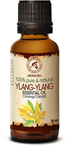 Olio di Ylang Ylang Essenziale 30ml - Cananga Odorata - Madagascar - 100% Puro & Naturale per Dormire Bene - Afrodisiaco - Bellezza - Relax - Spa - Massaggio - Diffusore di Aromi - Lampada dell'Aroma