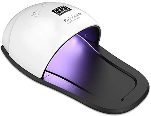 Ruihua 2in1 Nail Dryer Machine UV/LED 48W Nail Lamp New Version for Curing Toe Nails and Finger Nails,Professional Quickly LED Nail Curing