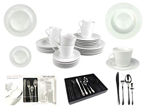 Retsch Arzberg Kombiservice 30-teilig, inkl. 24-teiliges Michelino Besteckset