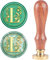 craspire Retro Alphabet Initialen Wachs Versiegelungsstempel Classic Vintage 26 Buchstaben AZ 25mm Abnehmbarer Messingkopf Holzgriff Für Umschlag Einladung VerschönerungDekoration (Buchstabe L)