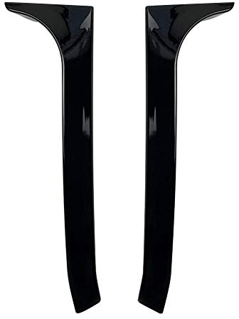 2 Stück Heckscheibe Seiten Spoiler Abdeckung für V-W G-o-lf 6 GTI MK6/GTR/GTD 2008-2013 Auto-Seitenspoiler Canard Splitter Heckspoiler Seitenflügel Aufkleber Glänzend Schwarz