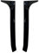 2 Stück Heckscheibe Seiten Spoiler Abdeckung für V-W G-o-lf 6 GTI MK6/GTR/GTD 2008-2013 Auto-Seitenspoiler Canard Splitter Heckspoiler Seitenflügel Aufkleber Glänzend Schwarz