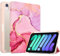 Fancity Custodia per iPad Mini 6 2021 (8,3 Pollici), Leggera Custodia Ripiegabile in Piedi con Portapenne Sveglia/Sonno Intelligente Custodia per iPad Mini 6a Generazione, Pink Marble