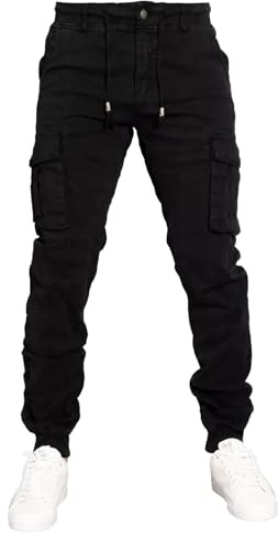 Toocool Pantaloni Uomo Cargo Militari tasconi Laterali Casual Cotone G6538