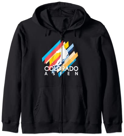 Ski Aspen Vintage Retro 60er Jahre Aspen Colorado Unique Kapuzenjacke