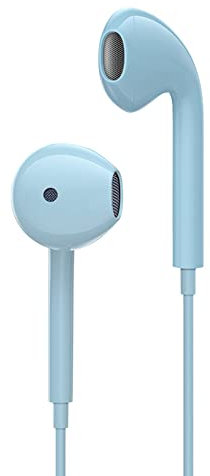 Earphones Wired Earbuds In-Ear Headphones with Microphone, Noise Isolating 3.5mm Jack Headphones for Samsung,iPhone,Android,iPad,Tablets and Other 3.5mm Jack Audio Devices, Blue