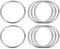 sourcing map 8 Stück O Ringe Edelstahl 304 Metallringe, 50 mm Außendurchm. 3 mm Dicke Geschweißter O-Ring für Befestigung Schrauben Haken Campinggürtel Hundeleinen Taschen Paracord Zubehör