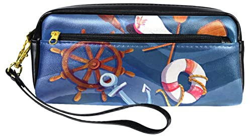 Kosmetiktaschen für Frauen, Make-up-Tasche, Reise-Kulturbeutel, Zubehör-OrganizerAnker Rettungsring Nautisch
