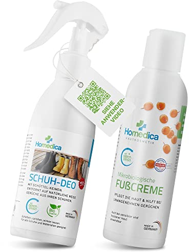 Deodorante per scarpe + crema per piedi