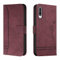 Trugox Handyhülle für Samsung Galaxy A50 / A50S / A30S Hülle Klappbar Klapphülle mit Kartenfach Handytasche Handy Schutzhülle Tasche Leder Wallet Flip Case Slim Book Cover - Bordeauxrot