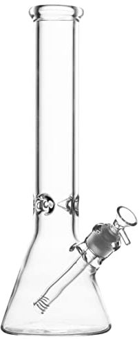 Jusalpha 14inch Glas Bongs 14mm Bong Schüssel 7mm Dickes Glas Honigwabe Schwere Bongs Zubehör Wasserpfeifen... (A)