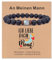 TOLOWOBK Ich Liebe Dich Geschenke für Männer An Meinen Mann Sohn Enkel Mondstein Armband Herren Jungen Perlenarmband Edelstein Armbänder für Herren Abitur Abschluss Geburtstag Geschenk für Männer