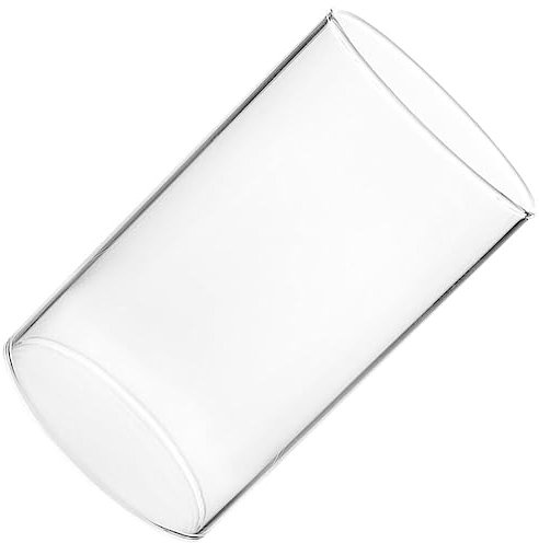 HOLIDYOYO Hurricane-Kerzenhalter Aus Glas Kaminschirmrohr An Beiden Enden Offen Lampenschirm Aus Glas Zylindrischer Stumpenkerzenhalter Hochzeitsmittelstücke Für Küchentisch 7 X 10 cm