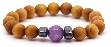 Ancient Wisdom Chakra-Armbänder aus Zedernholz