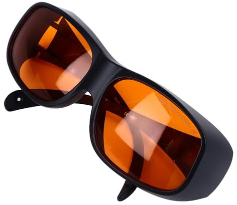 Fabater Protective Goggles, Safety Glasses Orange Lens Eye Protection OD5 High Grade TR90 for Beauty Salon