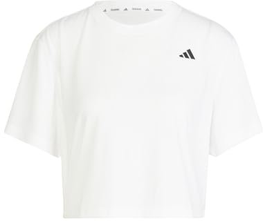 adidas Damen Train Essentials Boxy Workout Tee, White, M